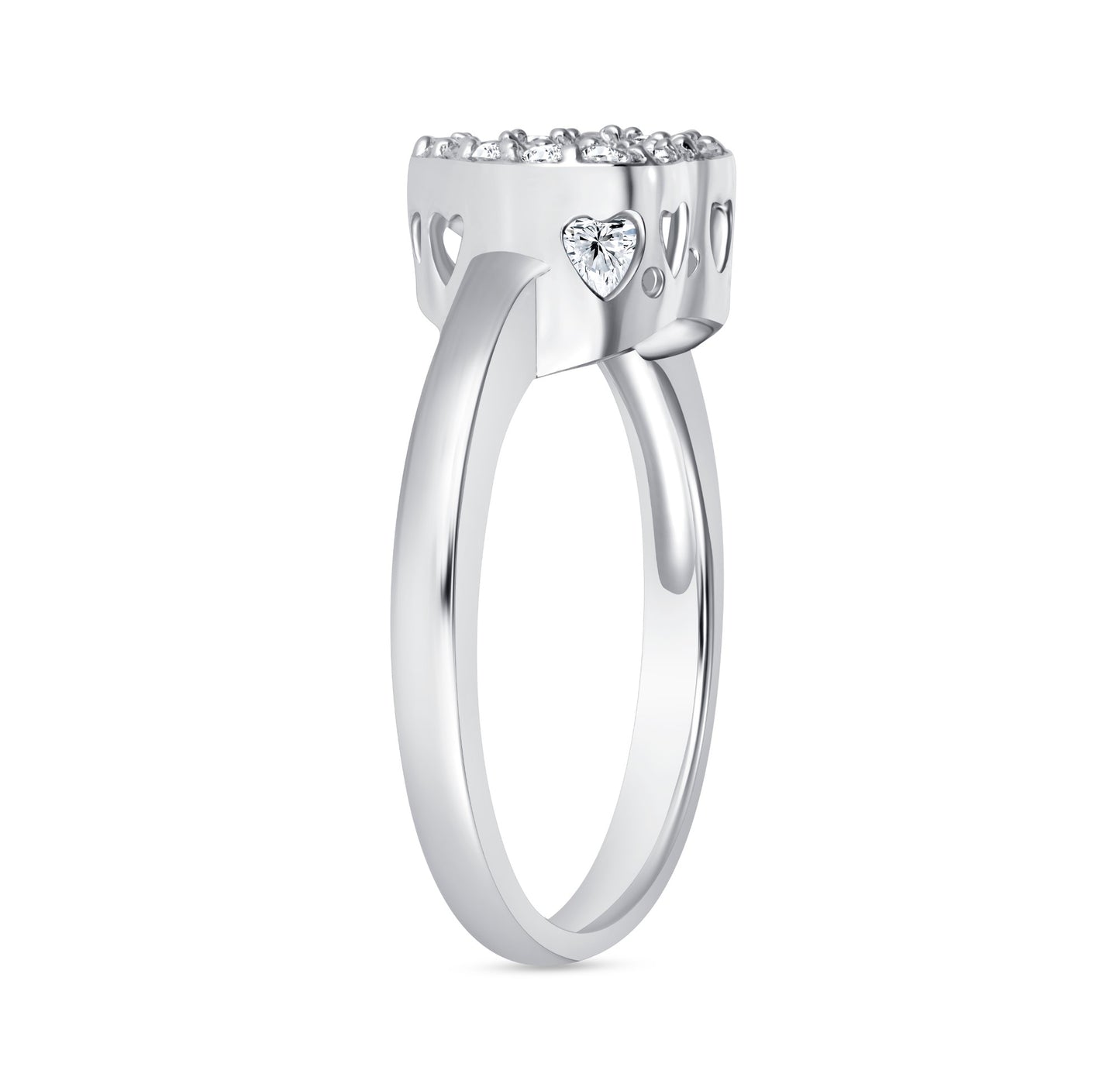 Mystic Heart Centerstone Engagement Ring