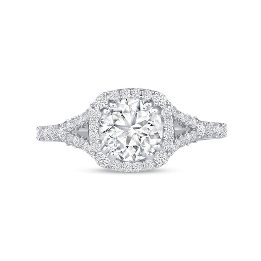 Marina Halo Round Centerstone Engagement Ring