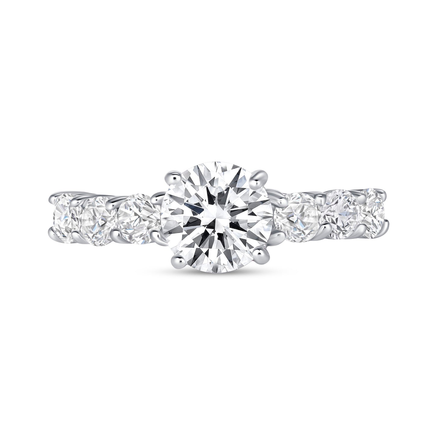 Mariana Round Centerstone Engagement Ring