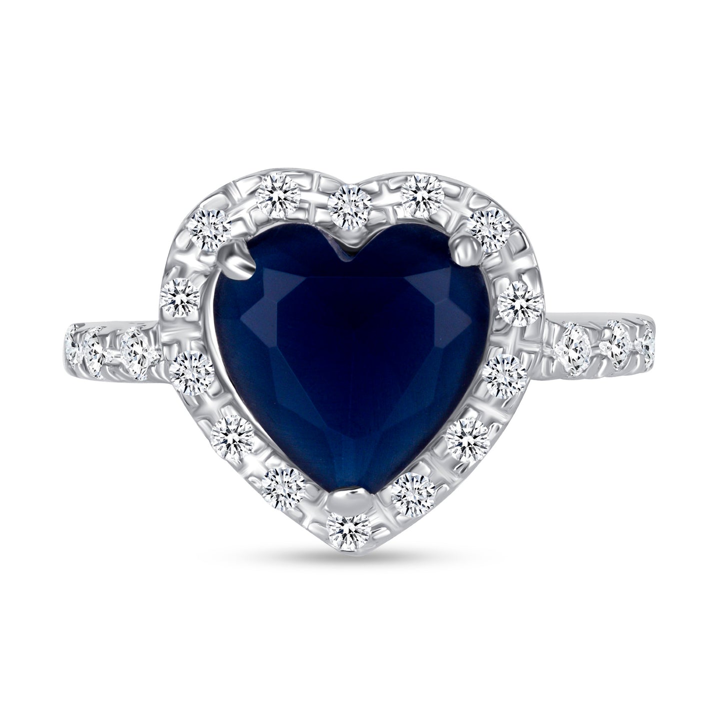 Soul of the Sea Heart Centerstone Engagement Ring