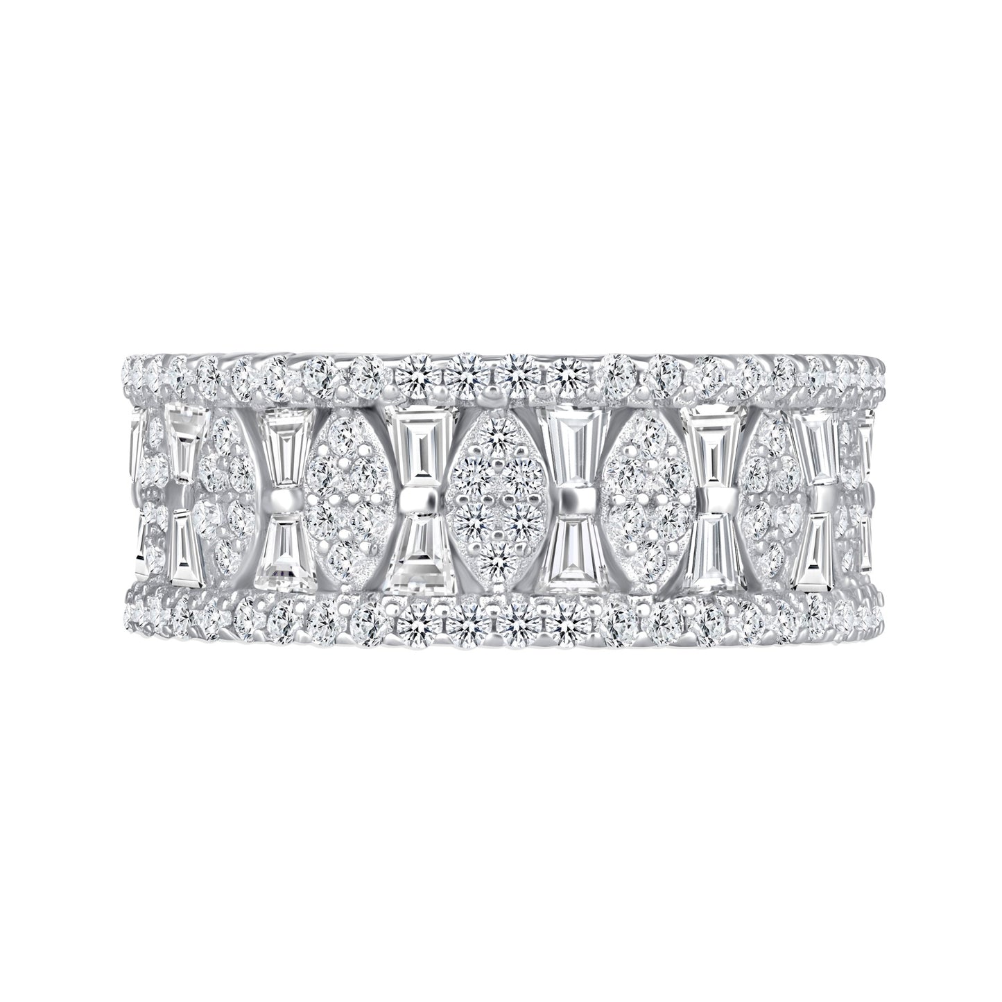 Genevieve Multi Cut Eternity Diamond Band