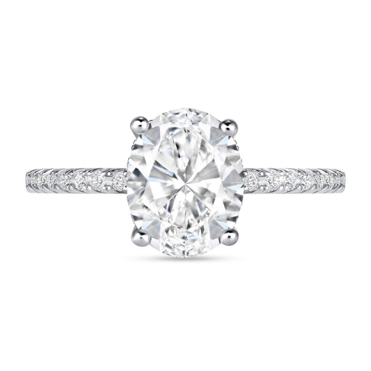 Beverly Oval Centerstone Engagement Ring