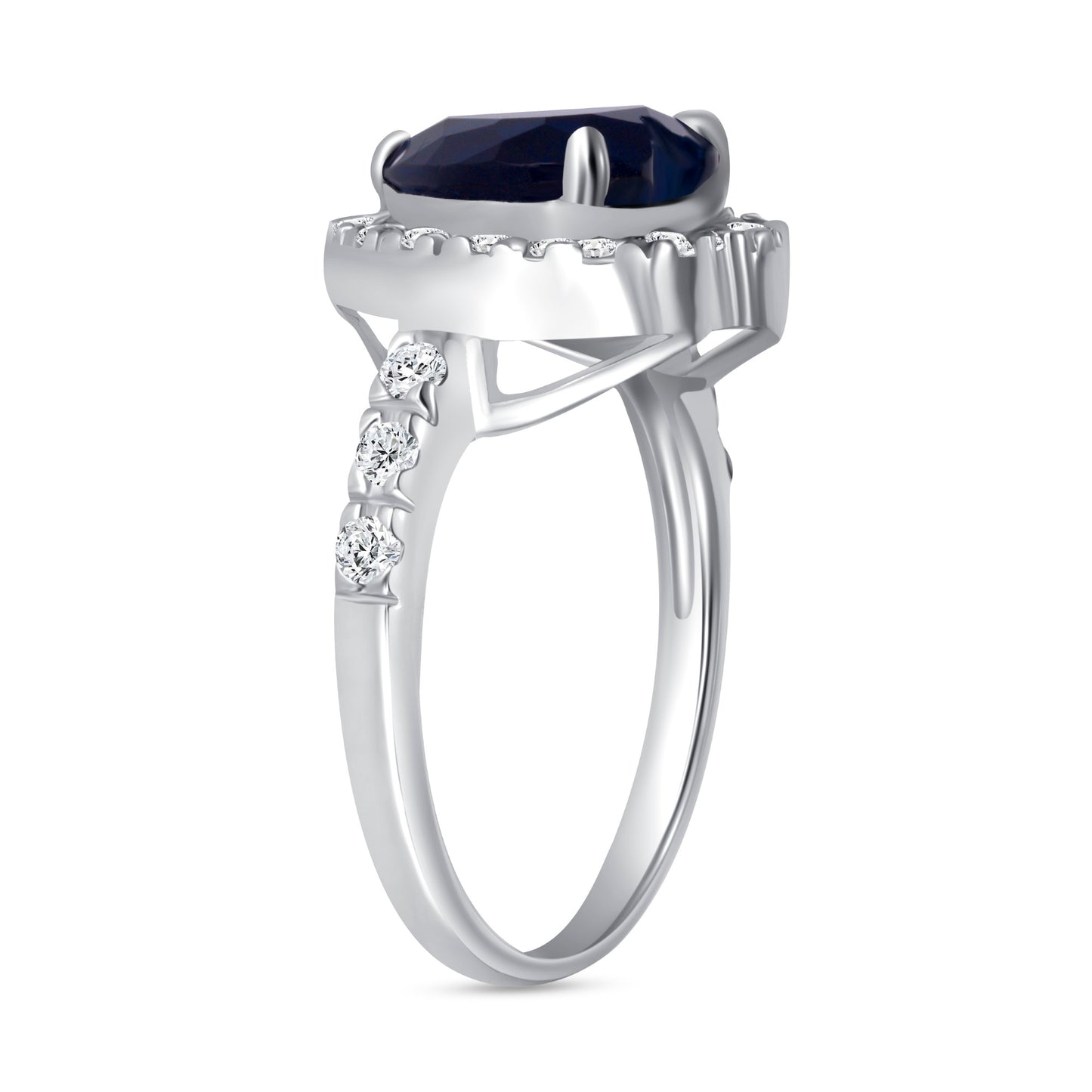 Soul of the Sea Heart Centerstone Engagement Ring