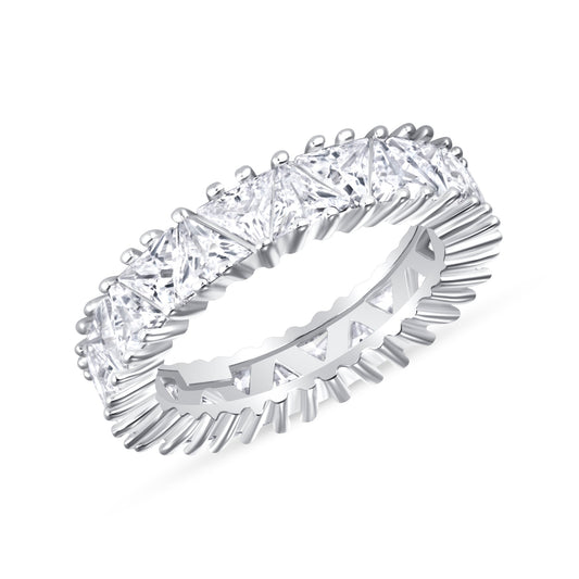 Trine Trillion Cut Eternity Diamond Band