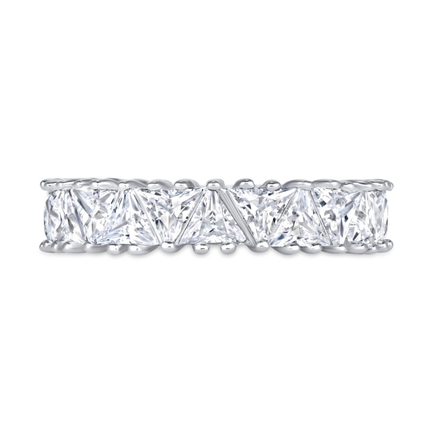 Trine Trillion Cut Eternity Diamond Band