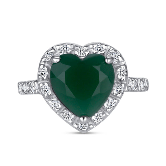 Fiona Heart Centerstone Engagement Ring