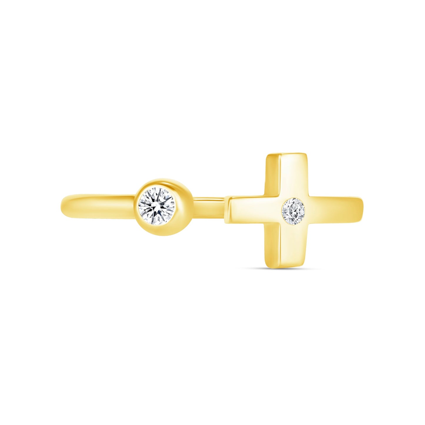 Double Diamond Cross Ring