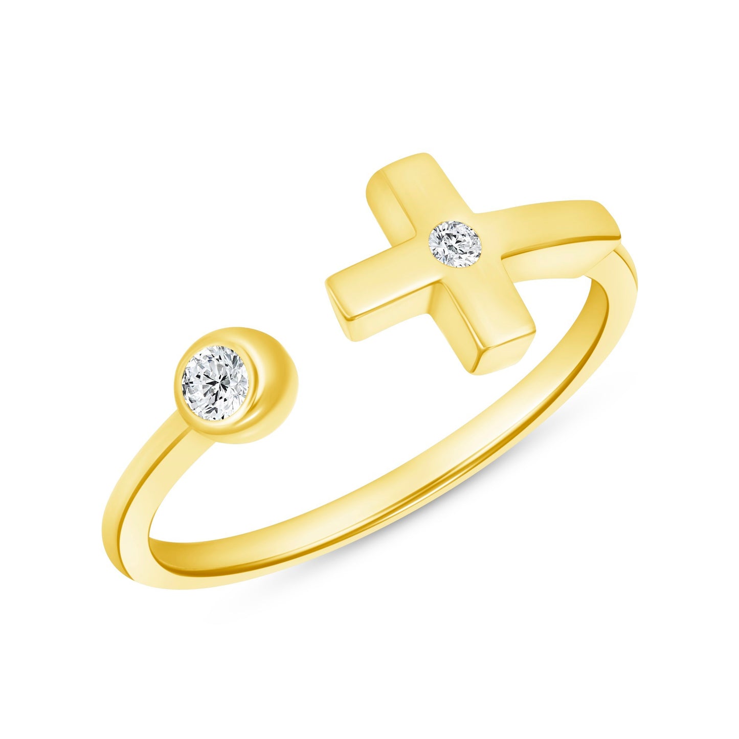 Double Diamond Cross Ring