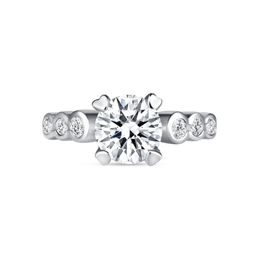 Timeless Allure Round Centerstone Engagement Ring