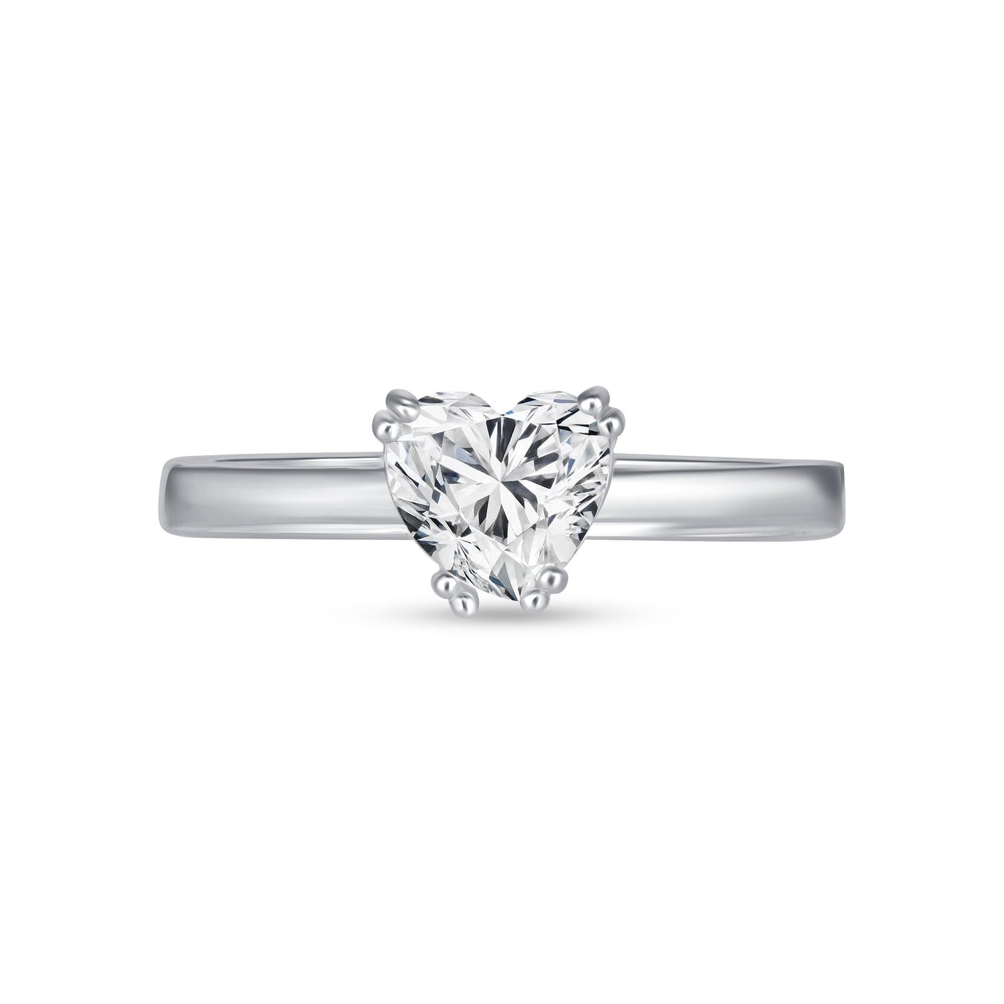 Forever Your's Heart Centerstone Engagement Ring