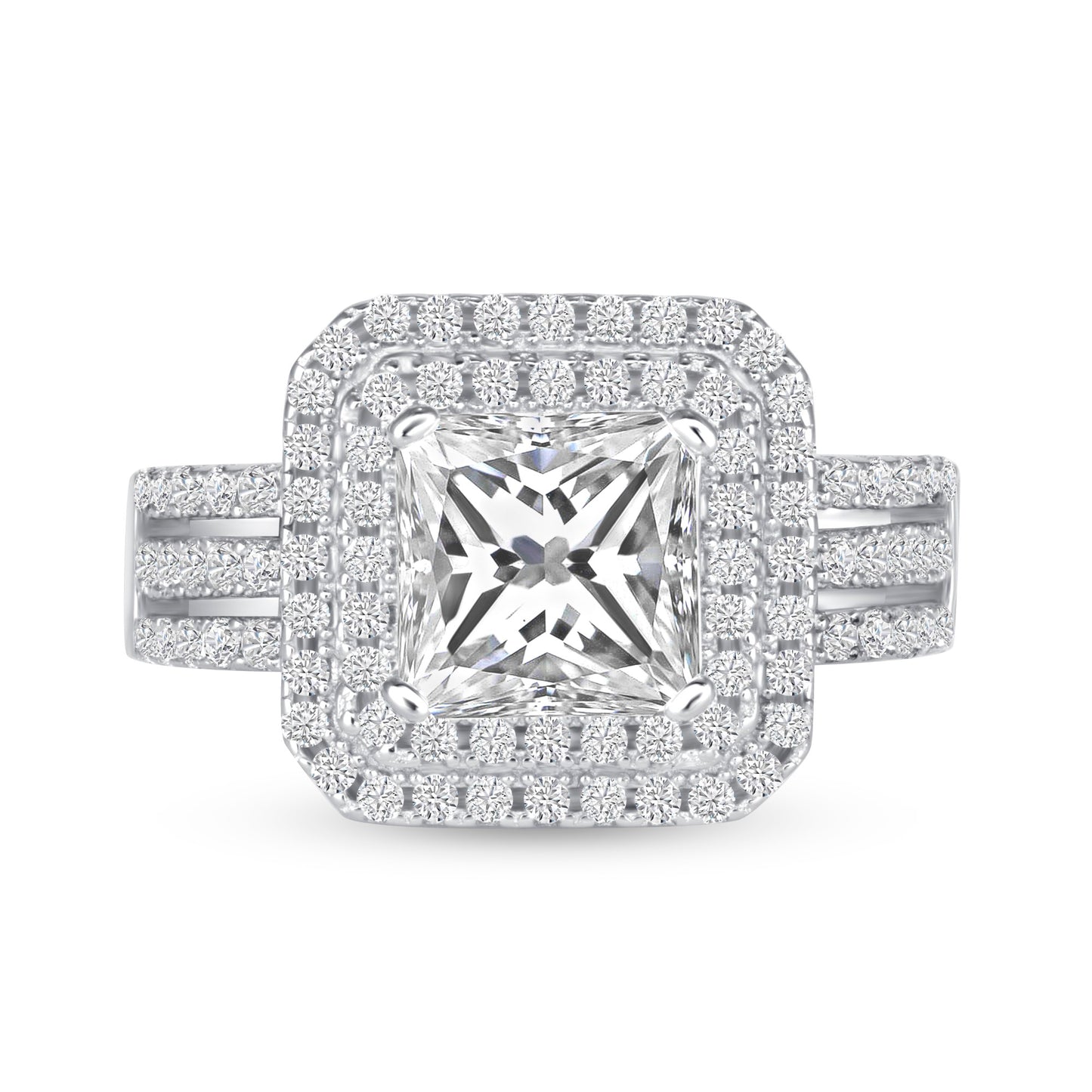 Luxora Princess Centerstone Engagement Ring