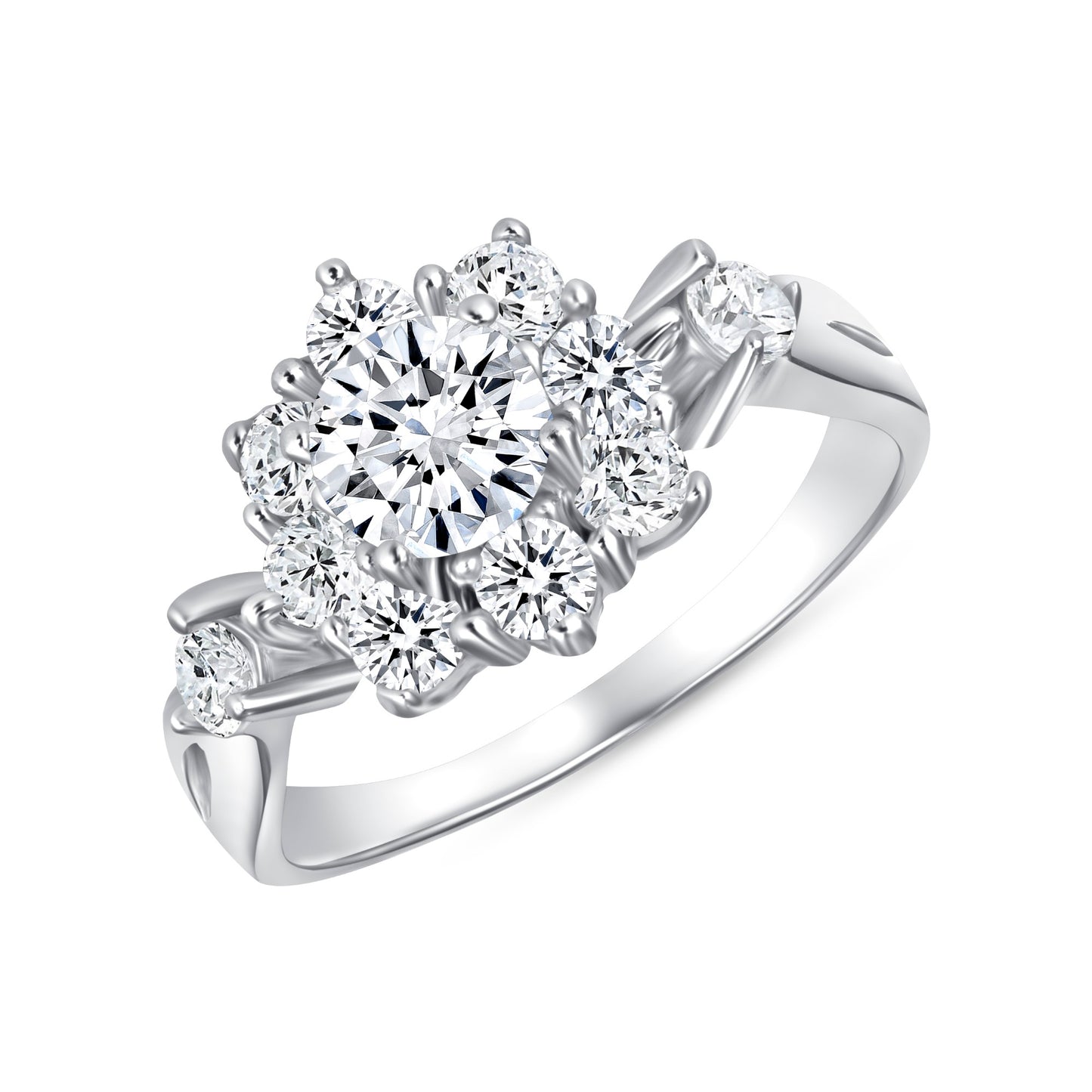 Queen Round Centerstone Engagement Ring