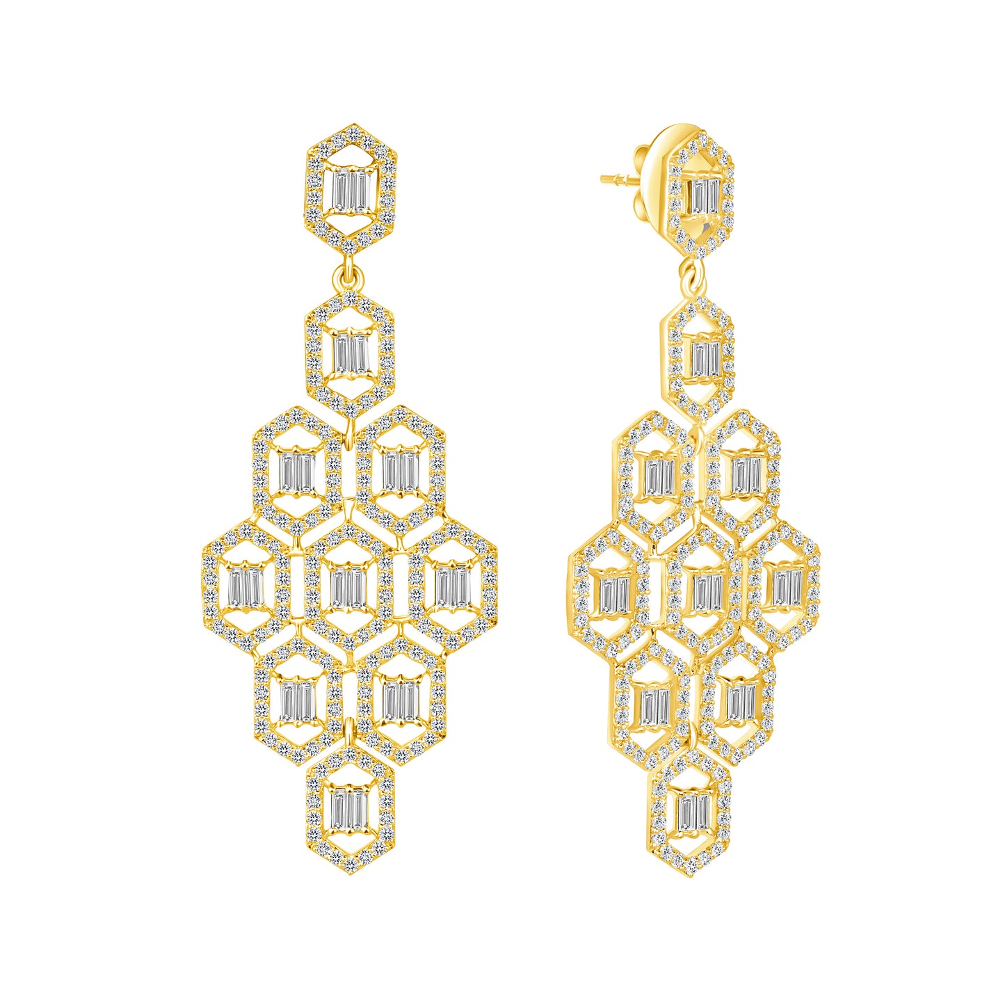 Honey Diamond Earrings