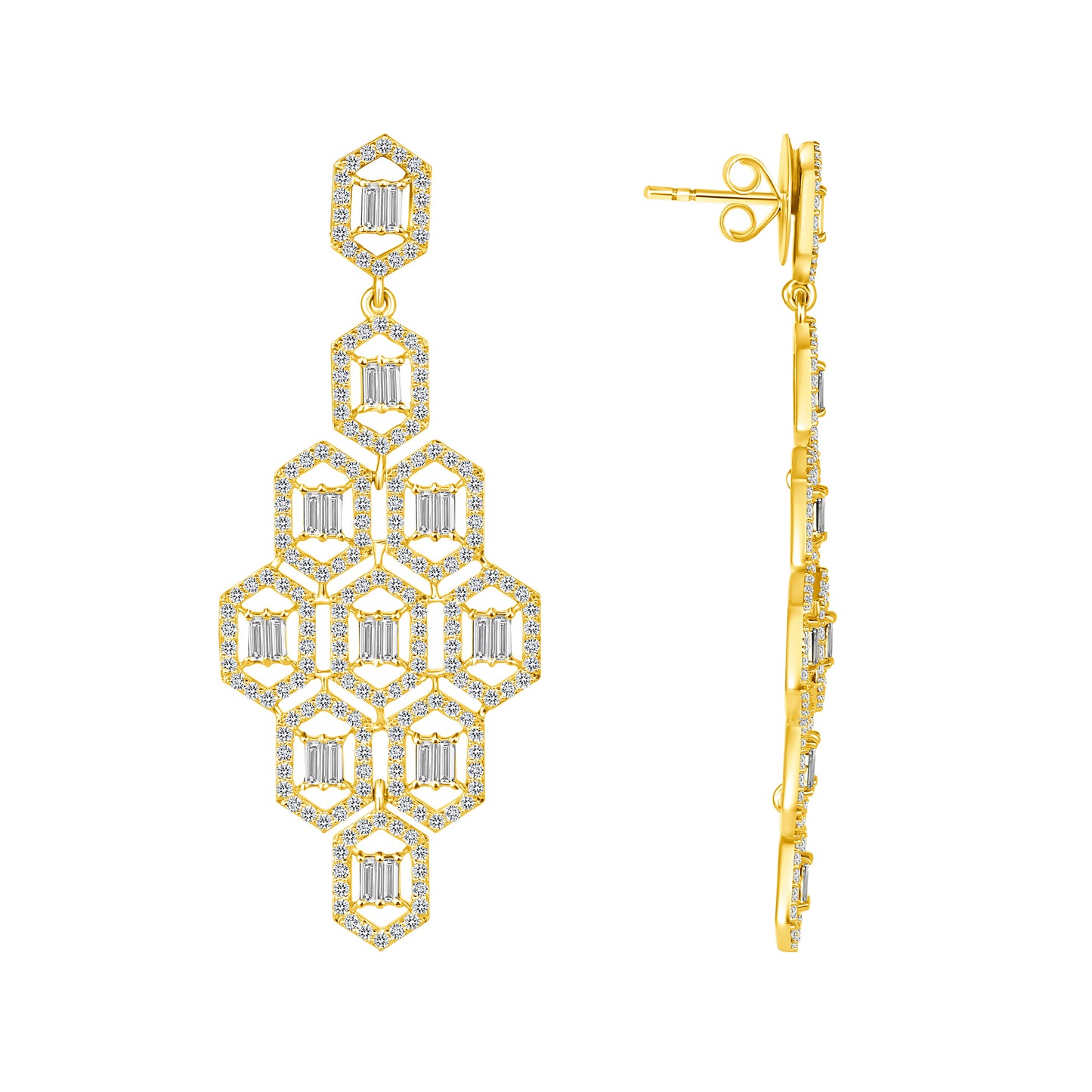 Honey Diamond Earrings