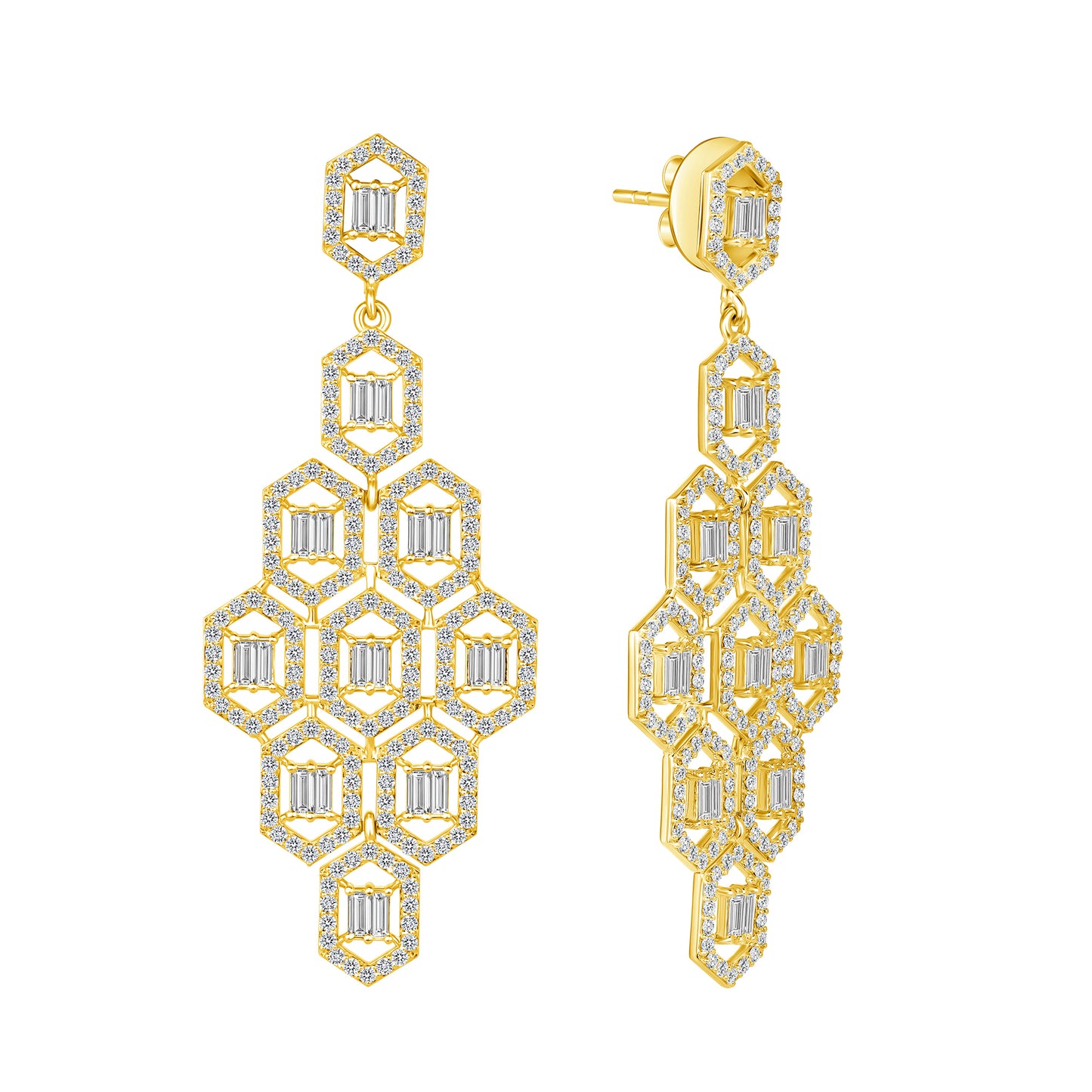 Honey Diamond Earrings