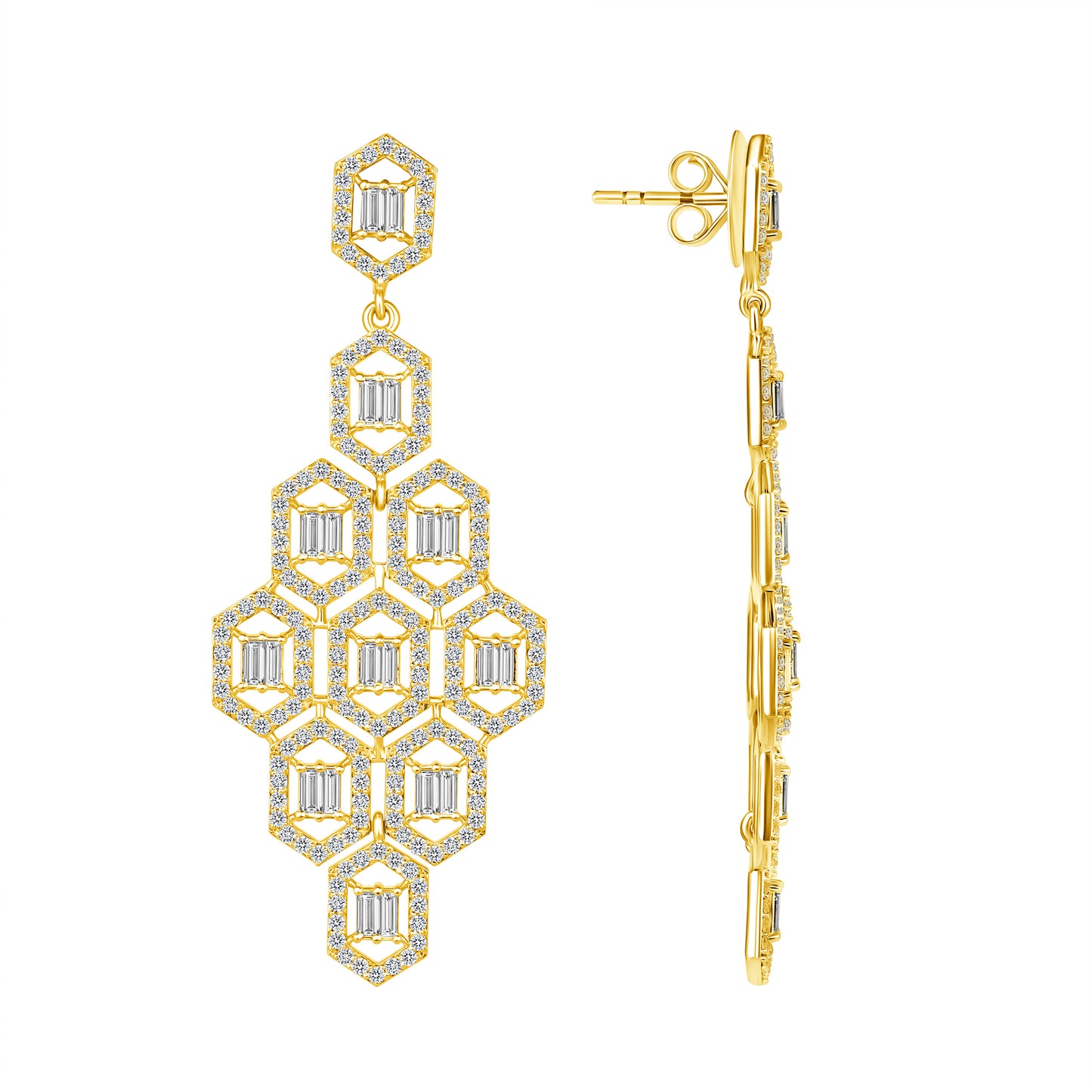 Honey Diamond Earrings