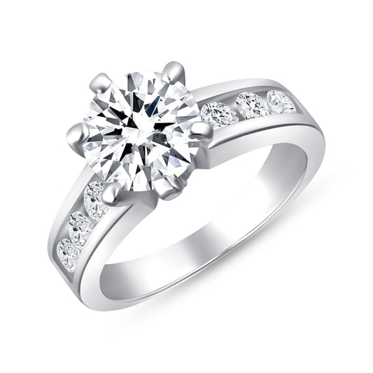 Whitney Round Centerstone Engagement Ring